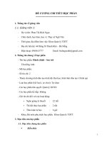 Đề cương chi tiết học phần Hành chính lưu trữ (Đại học thể dục thể thao Đà Nẵng)