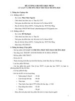 Đề cương chi tiết học phần Lý luận và phương pháp thể thao trường học (Đại học thể dục thể thao Đà Nẵng)