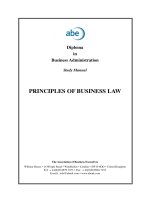 Principles of business law