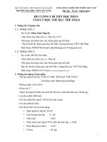 Đề cương chi tiết học phần Tâm lý học thể dục thể thao (Đại học thể dục thể thao Đà Nẵng)