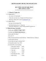 Đề cương chi tiết học phần Sinh lý thể dục thể thao (Đại học thể dục thể thao Đà Nẵng)