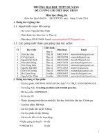 Đề cương chi tiết học phần Phương pháp giảng dạy và thực hành Bóng đá (Đại học thể dục thể thao Đà Nẵng)