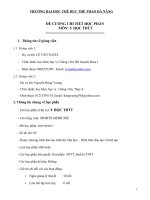 Đề cương chi tiết học phần Y học thể dục thể thao (Đại học thể dục thể thao Đà Nẵng)