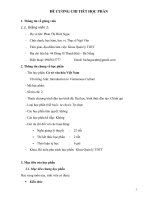 Đề cương chi tiết học phần Cơ sở văn hoá Việt Nam (Đại học thể dục thể thao Đà Nẵng)