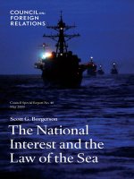 The National Interest and the Law of the Sea