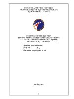 Đề cương chi tiết học phần Phương pháp giảng dạy và thực hành Thể dục (Đại học thể dục thể thao Đà Nẵng)