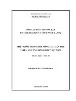 Phật giáo trong đời sống các dân tộc thiểu số vùng Đông Bắc Việt Nam (tt)