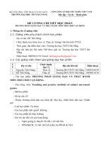 Đề cương chi tiết học phần Phương pháp giảng dạy và thực hành Trò chơi vận động (Đại học thể dục thể thao Đà Nẵng)
