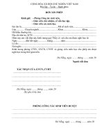 Đơn xin phép (Đại học thể dục thể thao Đà Nẵng)