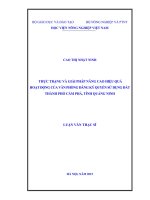 thực trạng và giải pháp nâng cao hiệu quả hoạt động của văn phòng đăng ký quyền sử dụng đất thành phố cẩm phả, tỉnh quảng ninh 