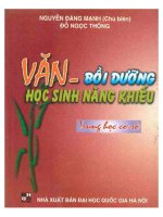 Văn   bồi dưỡng học sinh năng khiếu trung học cơ sở (in lần thứ 3 có sửa chữa bổ sung) phần 1 