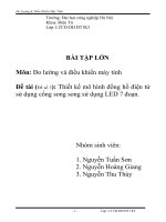 Thiết kế mô hình đồng hồ điện tử sử dụng cổng song song sử dụng LED 7 đoạn