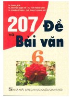 207 đề và bài văn 6 (tái bản lần thứ nhất) phần 1 