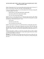 ĐỀ THI môn KIẾN THỨC CHUNG THUẾ NGẠCH KIỂM SOÁT VIÊN THUẾ, CHUYÊN VIÊN