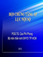 HỘI CHỨNG TĂNG ÁP LỰC NỘI SỌ