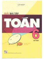 Giải bài tập toán 6 (tập 1) phần 1 