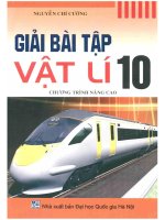 Giải bài tập vật lý 10 (chương trình nâng cao) phần 1 