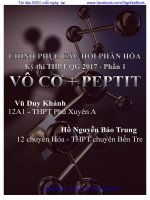 CHINH PHỤC câu PHÂN hóa vô cơ PEPTIP