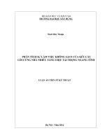 PHÂN TÍCH SỰ LÀM VIỆC KHÔNG GIAN CỦA KẾT CẤU LÕI CỨNG NHÀ NHIỀU TẦNG CHỊU TẢI TRỌNG NGANG TĨNH