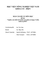 Nghiên cứu thiết kế bộ đếm sản phẩm sử dụng vi điều khiển họ 8051 