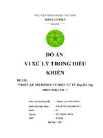 thiết kế mô hình cân điện tử từ 0kg đến 2kg hiển thị lcd 