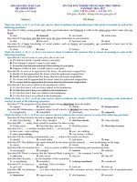 đề ôn tốt nghiệp tiếng anh