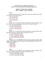 Ngân Hàng Câu Hỏi Thi Và Đáp Án Bổ Túc Cấp GCNKNCM Máy Trưởng Hạng Ba