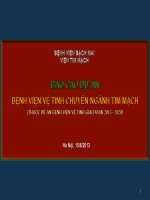 báo cáo dự án bệnh viện vệ tinh chuyên ngành tim mạch