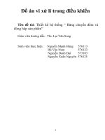 Thiết kế hệ thống băng chuyền đếm và đóng hộp sản phẩm