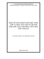 MỘT số GIẢI PHÁP GIÚP học SINH lớp 4 5 học tốt GIỜ vẽ TRANH THEO đề tài ở TRƯỜNG TIỂU HỌC PHÚ NHUẬN 