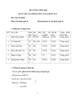 Đề cương chi tiết học phần Quản trị tài chính công ty đa quốc gia (Học viện tài chính)