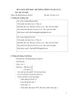 Đề cương chi tiết học phần Hệ thống thông tin quản lý (Học viện tài chính)