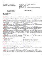 Tổng hợp đề thi thử vật lý có lời giải chi tiết (1) 