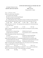 Tổng hợp đề thi thử vật lý có lời giải chi tiết (9) 