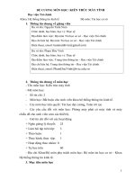 Đề cương chi tiết học phần Kiến trúc máy tính (Học viện tài chính)