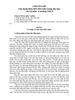 Chuyên đề vận dụng kiến thức liên môn trong giảng dạy các bộ môn ở trường THCS 