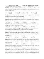Tổng hợp đề thi thử vật lý có lời giải chi tiết (6) 