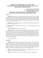 Nghiên Cứu Tình Hình Dịch Tễ Và Kiến Thức Về Đái Tháo Đường Ở Đối Tượng 30-69 Tuổi Tại Xã Tam An Huyện Long Thành Năm 2010