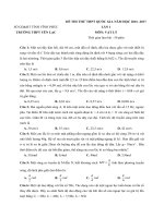 Tổng hợp đề thi thử vật lý có lời giải chi tiết (3) 