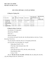 Đề cương chi tiết học phần Cơ sở lập trình 1 (Học viện tài chính)