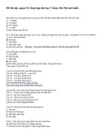 Đề thi  trắc nghiệm nội, ngoại y4 tổng hợp đại học y dược hà nội mới nhất 