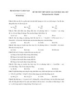 Tổng hợp đề thi thử vật lý có lời giải chi tiết (1) 