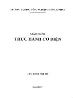 GIÁO TRÌNH THỰC HÀNH cơ điện 