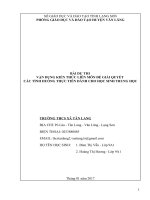 Bài dự thi vận dụng kiến thức liên môn giải quyết các tình huống thực tế: tình huống tác hại của ma túy