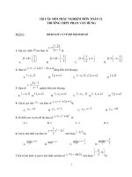 Tổng hợp đề thi trắc nghiệm toán 2017 (2) 