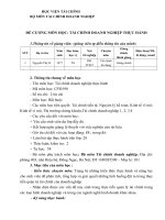 Đề cương chi tiết học phần TCDN thực hành (chất lượng cao) (Học viện tài chính)