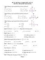Tổng hợp đề thi trắc nghiệm toán 2017 (21) 