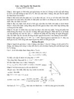 Các bài toán thực tiễn trong các đề thi trắc nghiệm