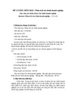 Đề cương chi tiết học phần Phân tích tài chính doanh nghiệp (Học viện Tài chính)