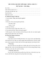 Đề cương chi tiết học phần Tiếng anh chuyên ngành 1 liên thông (Học viện Tài chính)